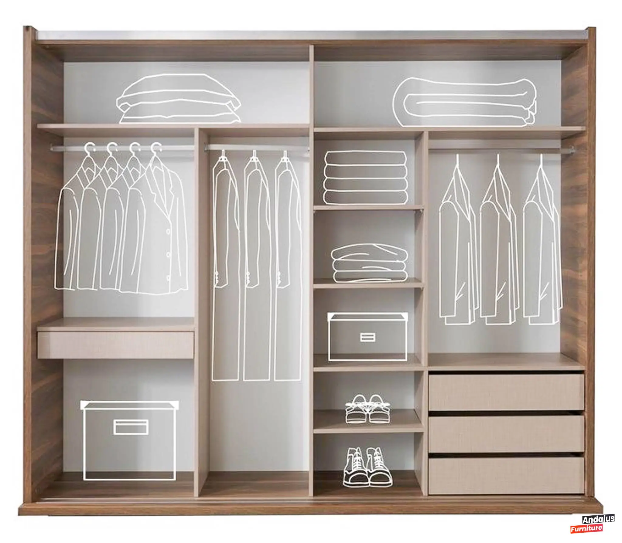 غرفة نوم موديل 18 من معرض الأندلس للأثاث