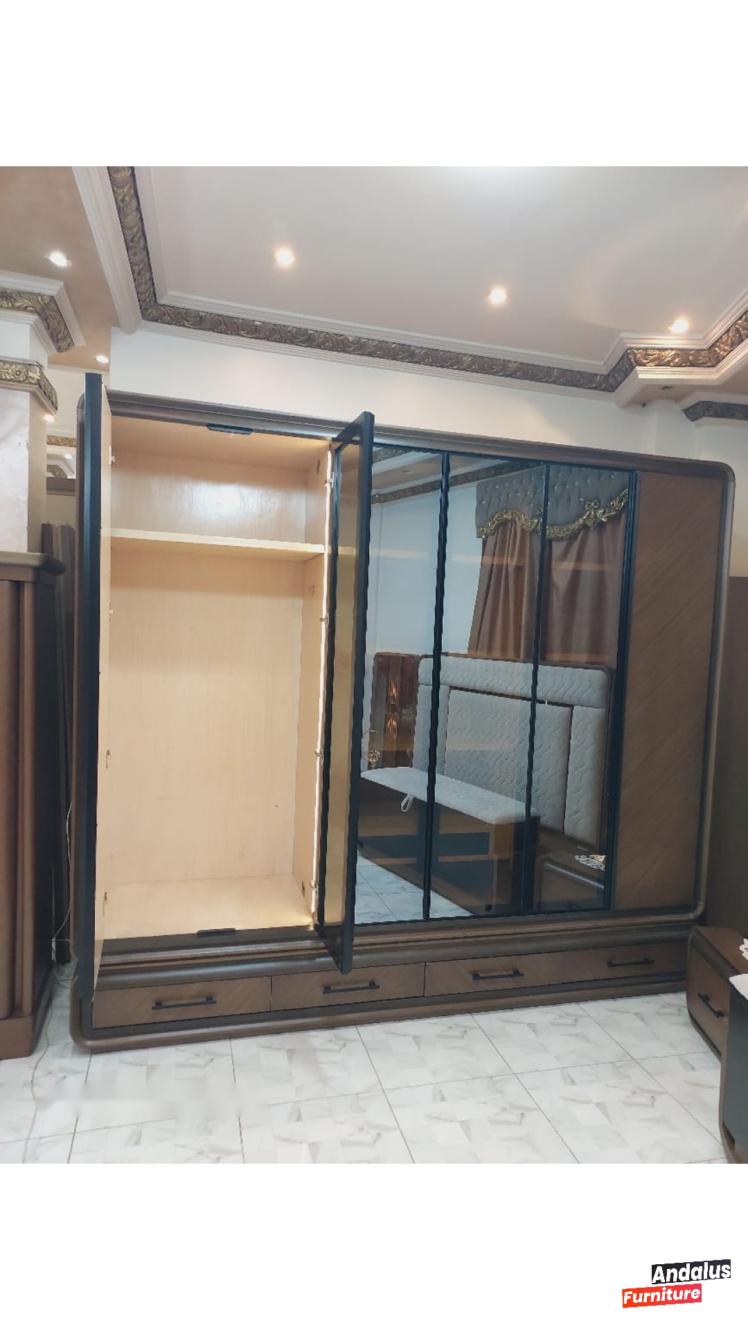 غرفة نوم موديل 26 من معرض الأندلس للأثاث