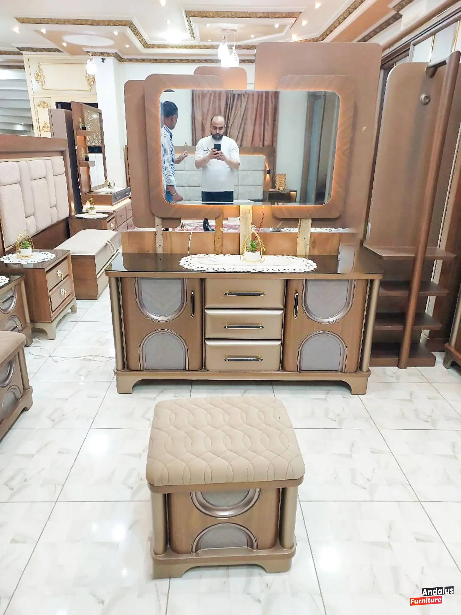 غرفة نوم موديل 3 من معرض الأندلس للأثاث