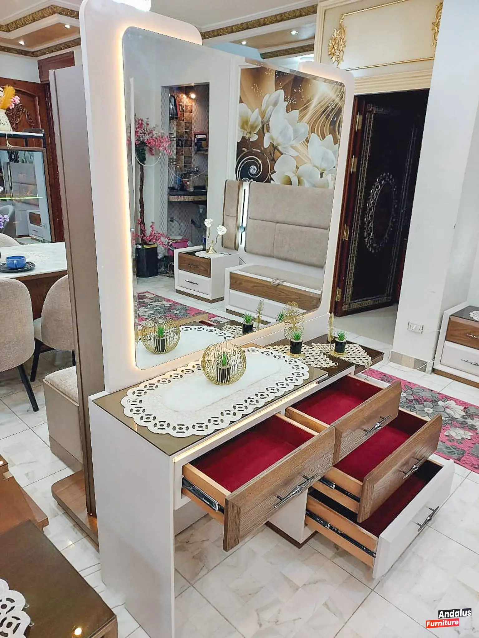 غرفة نوم موديل 5 من معرض الأندلس للأثاث