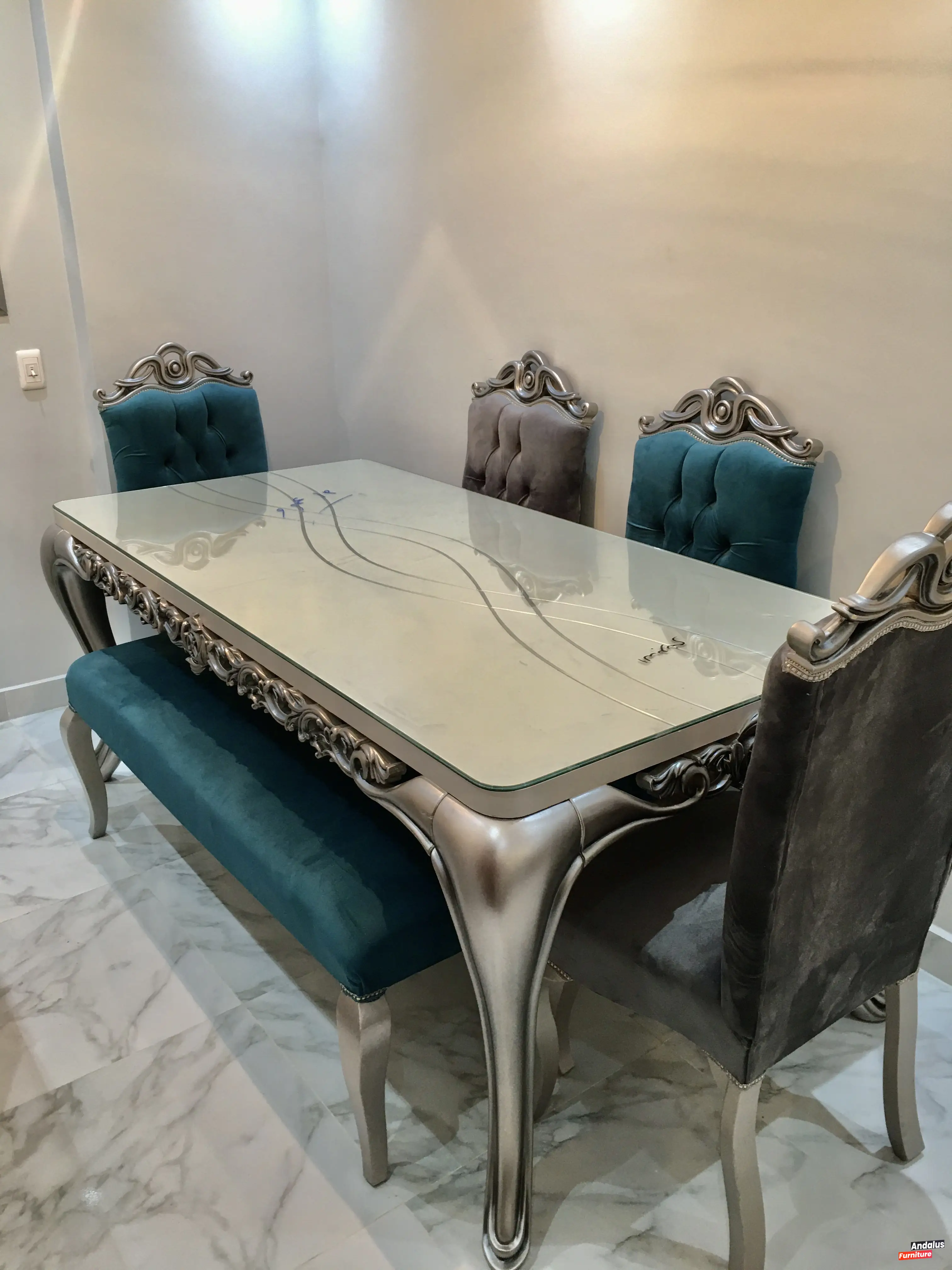 غرفة سفرة موديل 17 من معرض الأندلس للأثاث