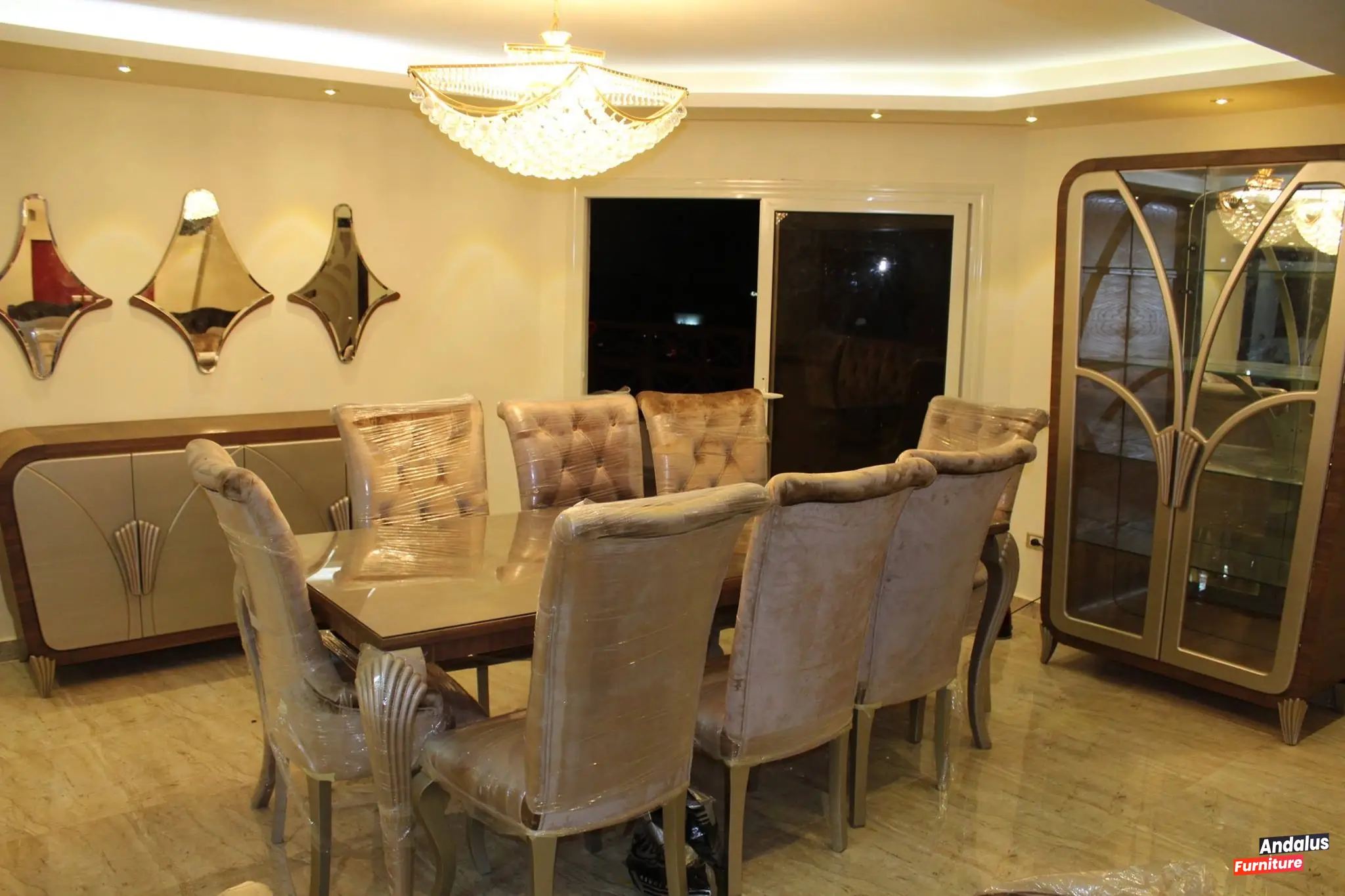 غرفة سفرة موديل 19 من معرض الأندلس للأثاث