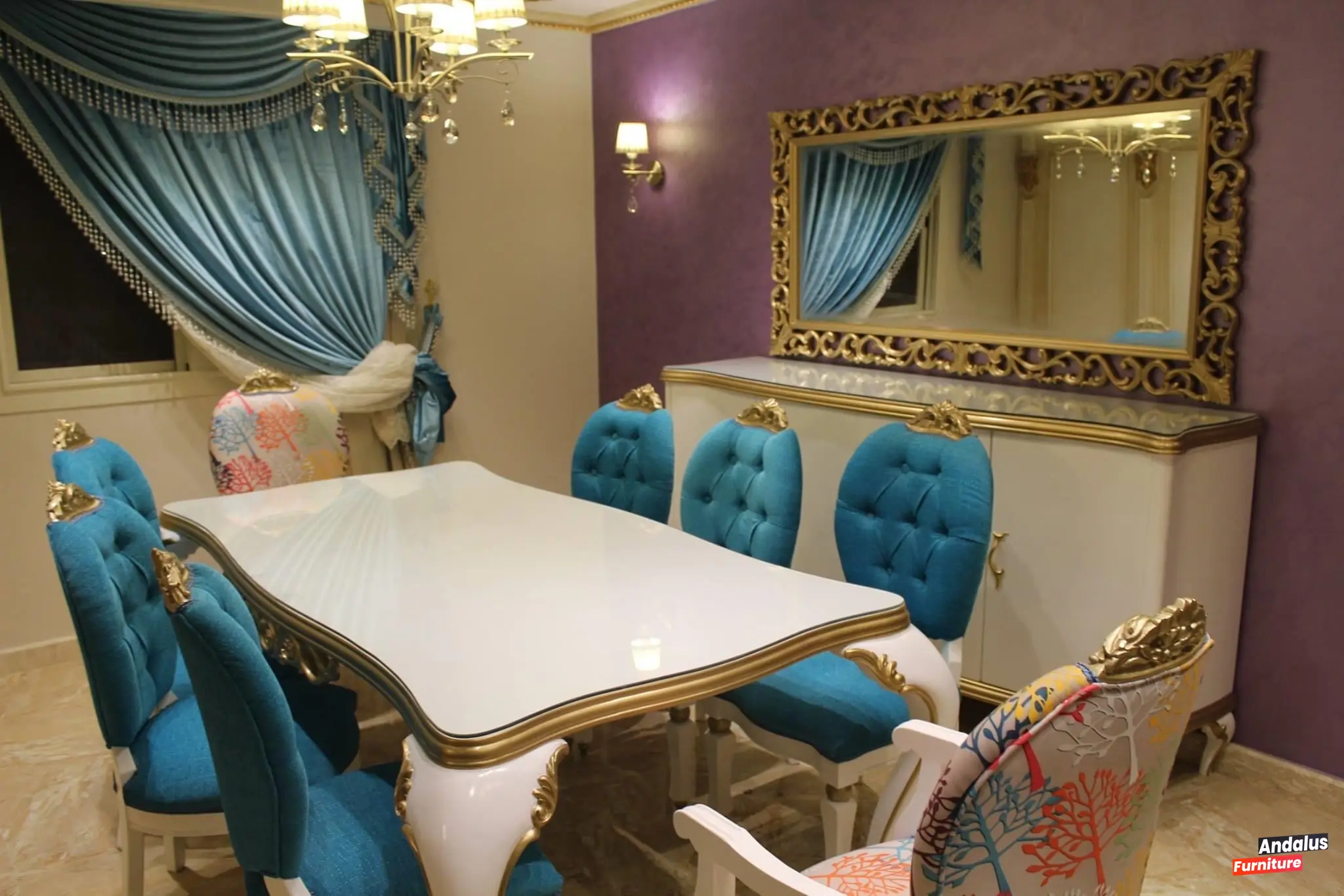 غرفة سفرة موديل 20 من معرض الأندلس للأثاث