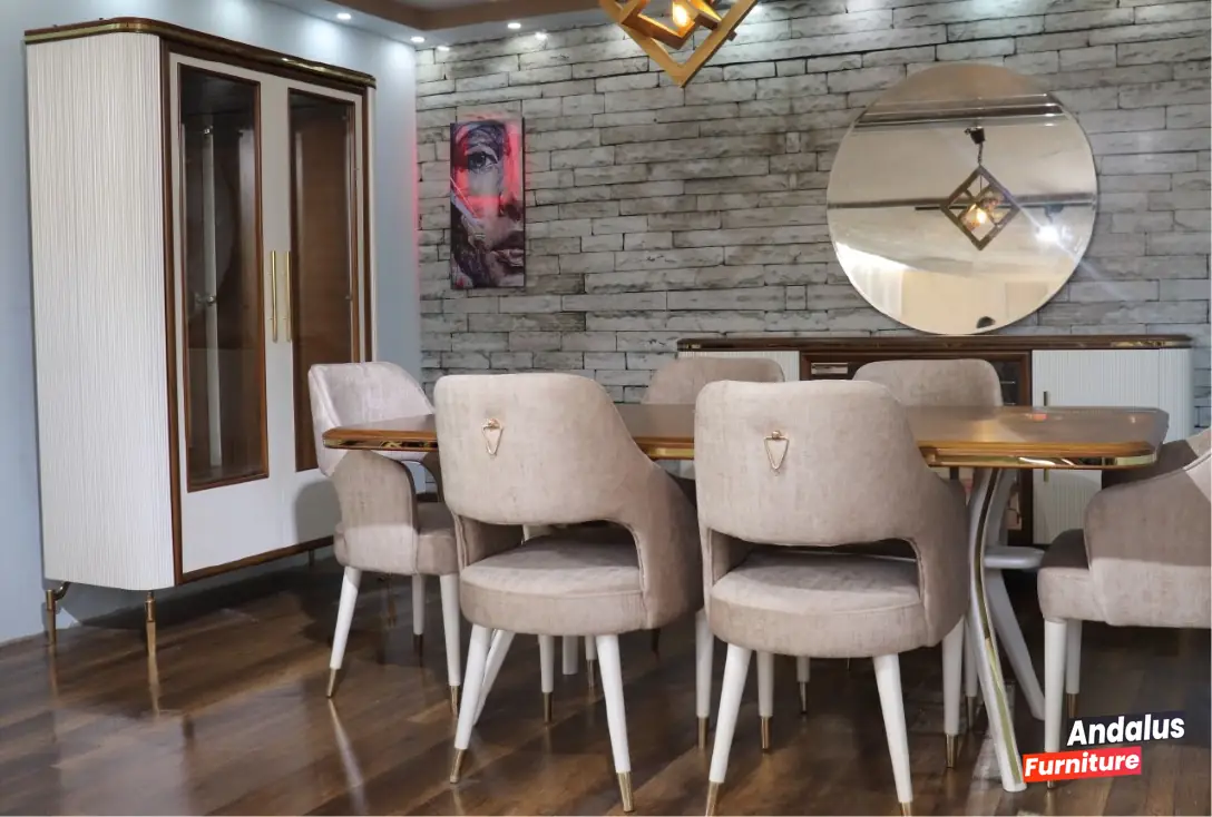 غرفة سفرة موديل 24 من معرض الأندلس للأثاث