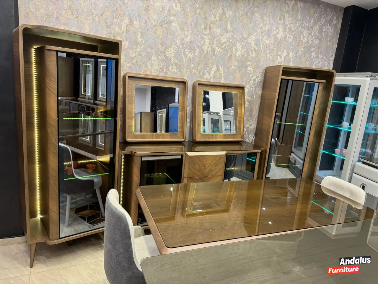 غرفة سفرة موديل 43 من معرض الأندلس للأثاث