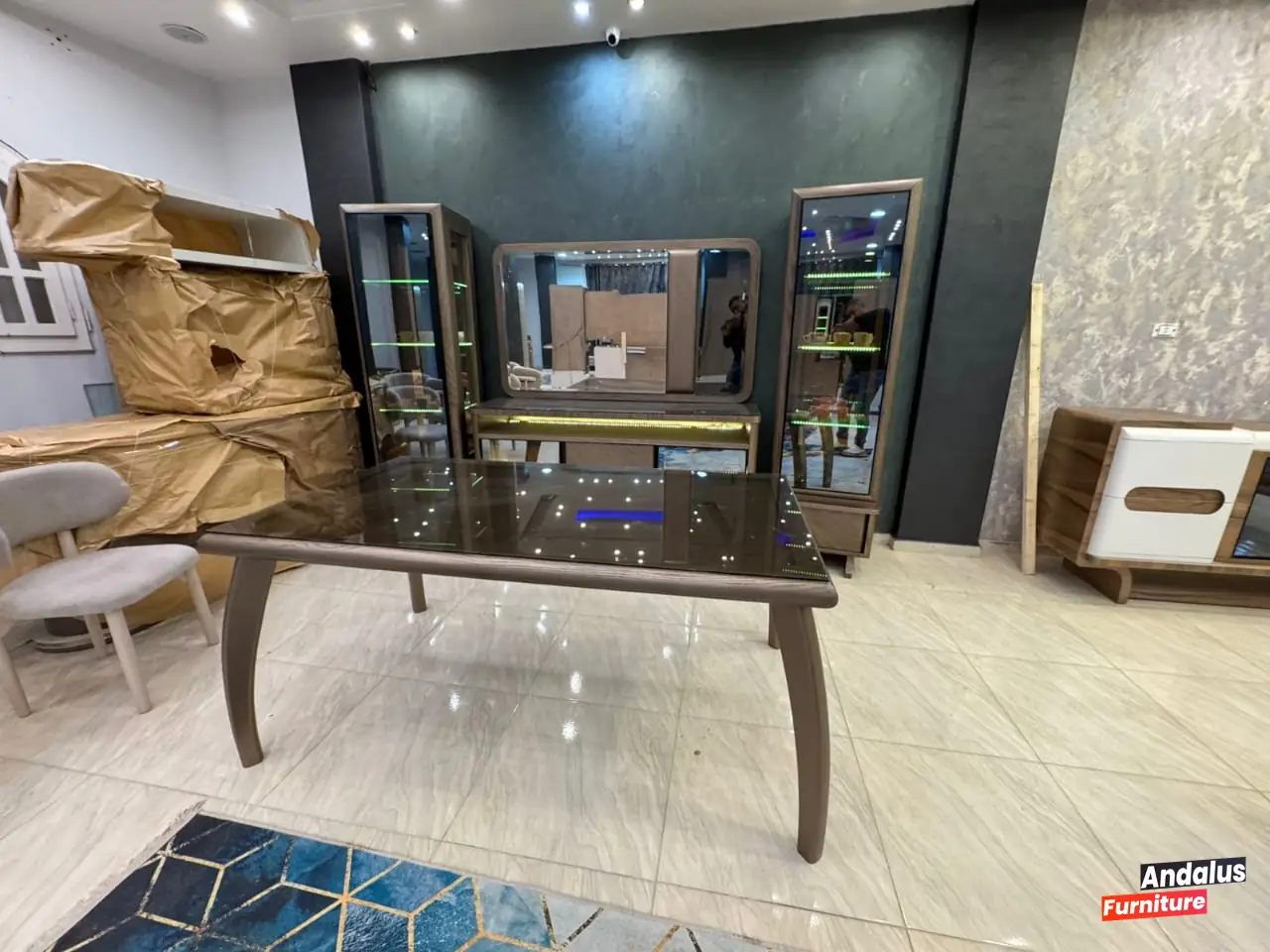 غرفة سفرة موديل 50 من معرض الأندلس للأثاث