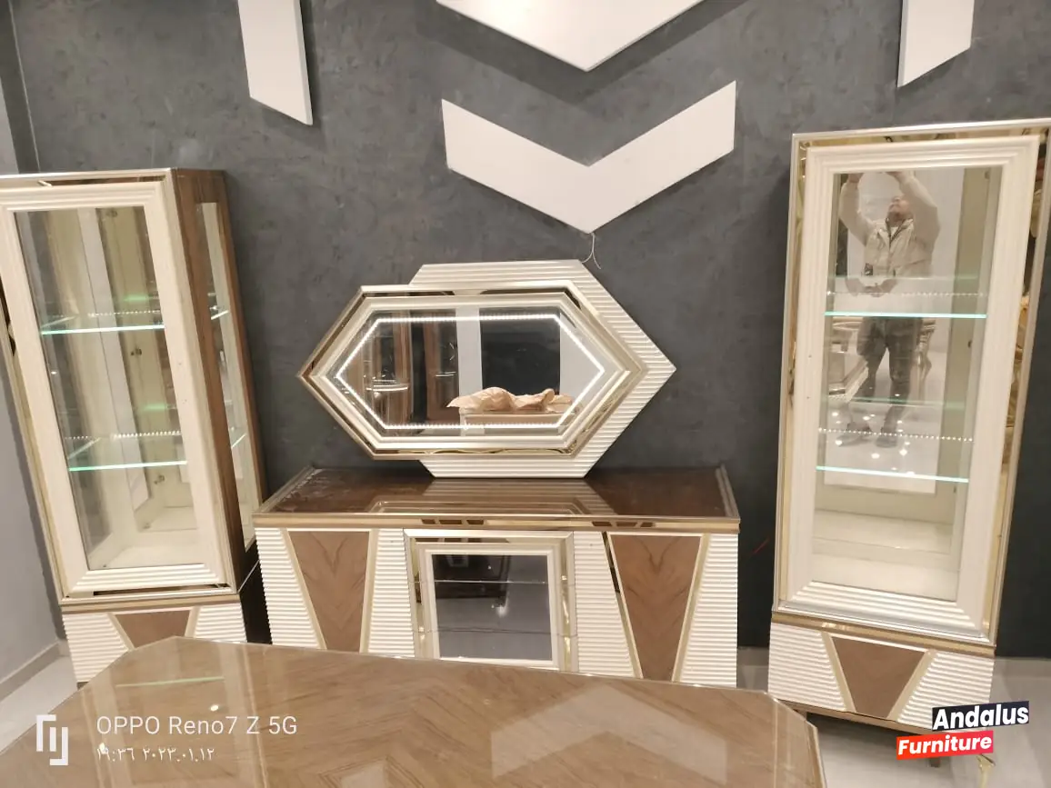 غرفة سفرة موديل 57 من معرض الأندلس للأثاث