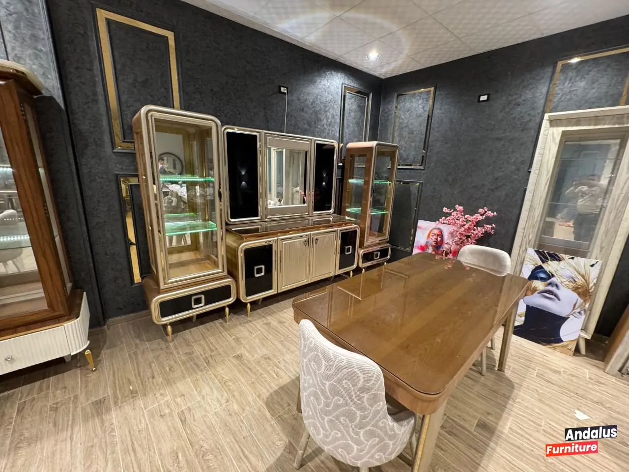 غرفة سفرة موديل 60 من معرض الأندلس للأثاث