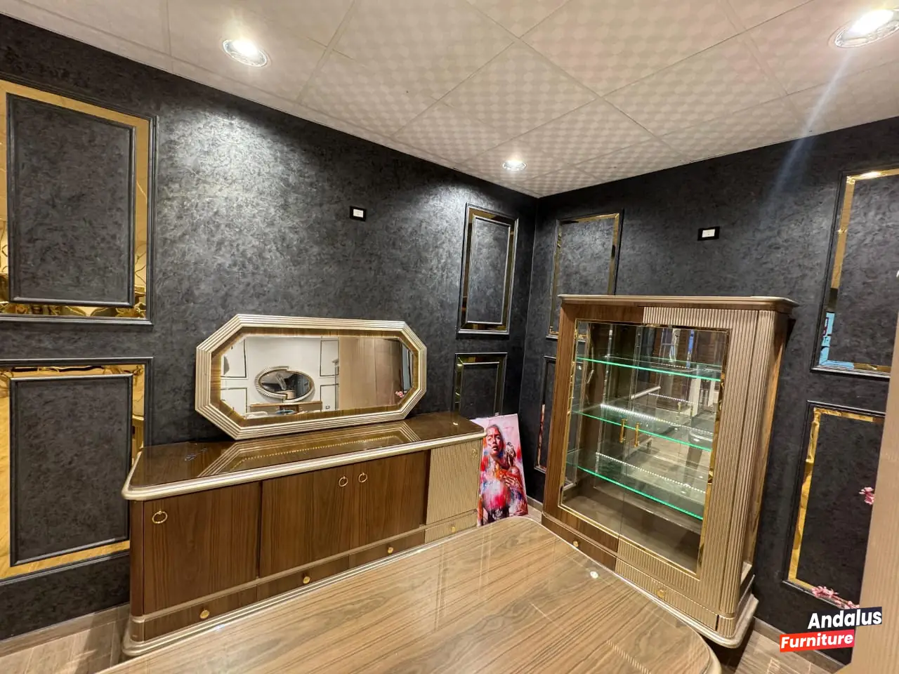 غرفة سفرة موديل 68 من معرض الأندلس للأثاث