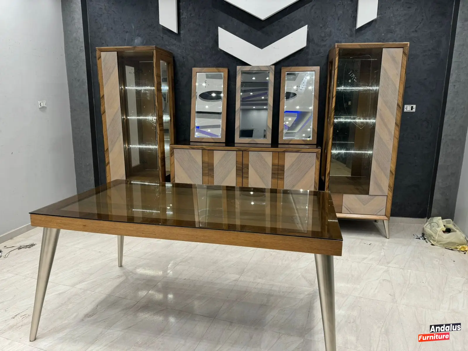 غرفة سفرة موديل 70 من معرض الأندلس للأثاث