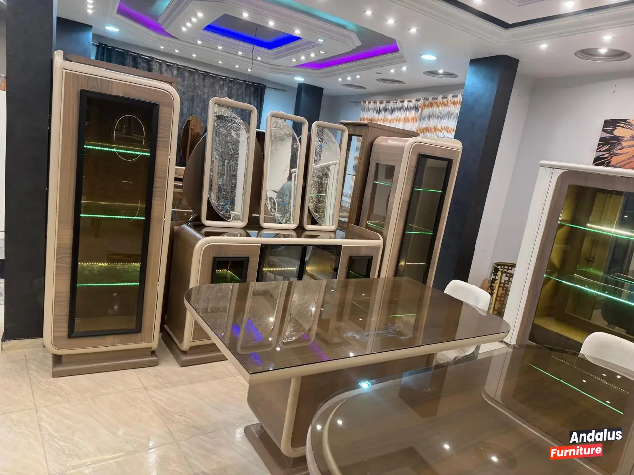 غرفة سفرة موديل 75 من معرض الأندلس للأثاث