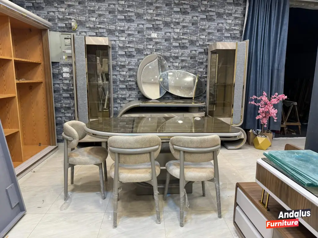 غرفة سفرة موديل 77 من معرض الأندلس للأثاث