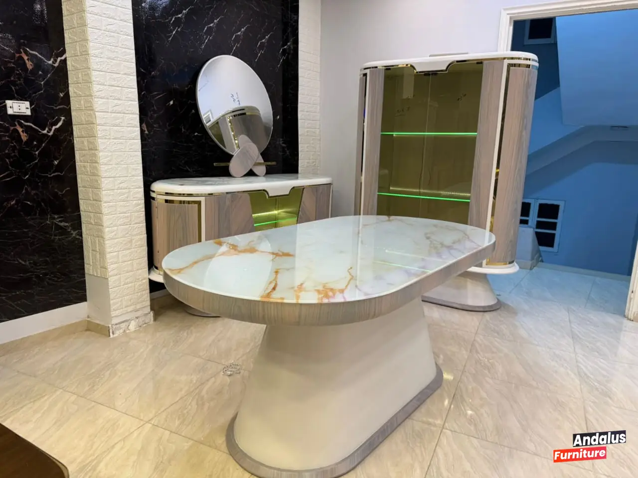 غرفة سفرة موديل 79 من معرض الأندلس للأثاث