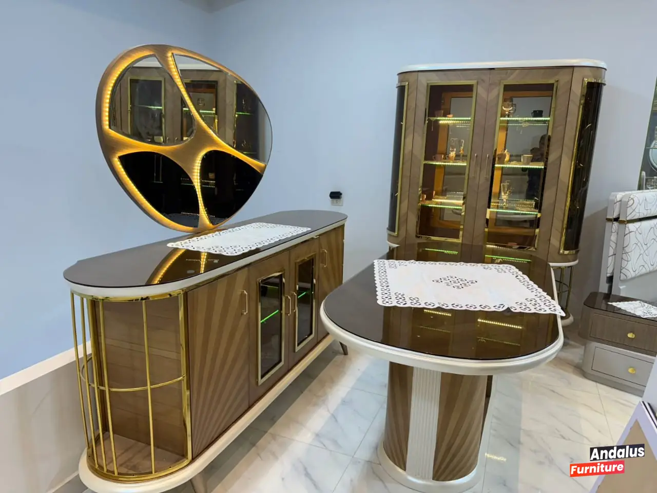 غرفة سفرة موديل 85 من معرض الأندلس للأثاث