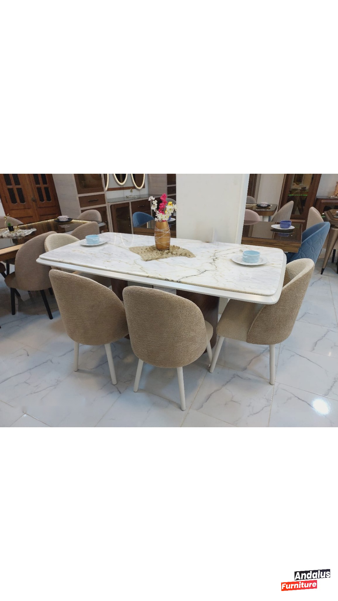 غرفة سفرة موديل 88 من معرض الأندلس للأثاث