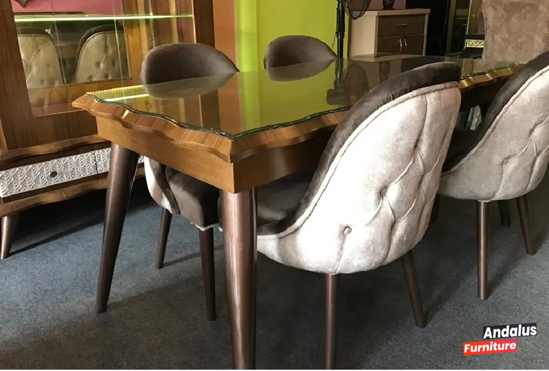 غرفة سفرة موديل 9 من معرض الأندلس للأثاث